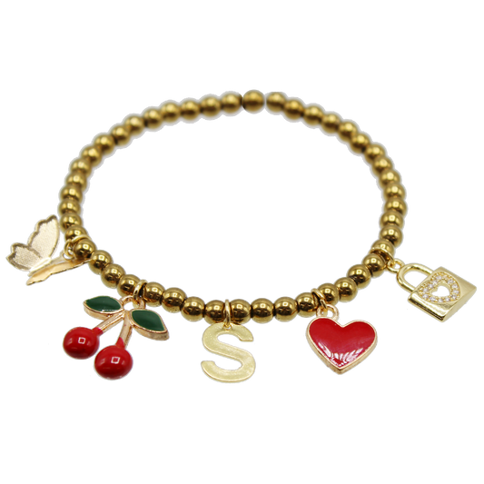 Beaded Charm Bracelet