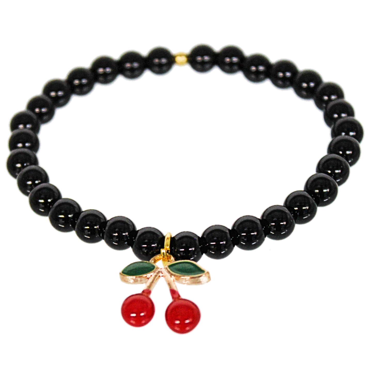 Cherry Beaded Bracelet