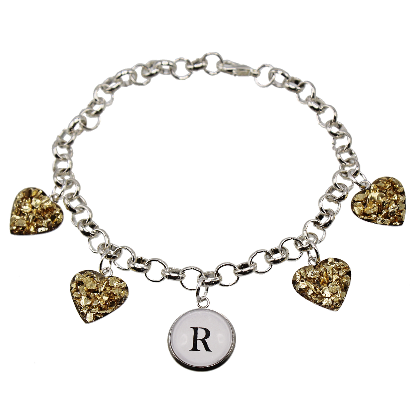 Monogram Heart Bracelet