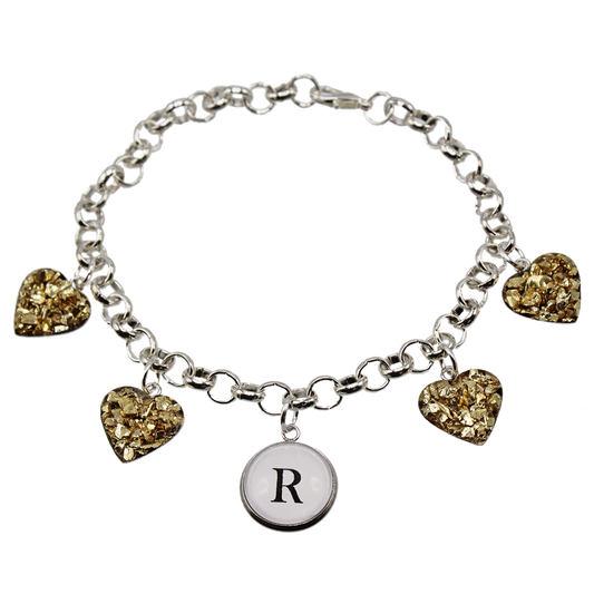 Monogram Heart Bracelet