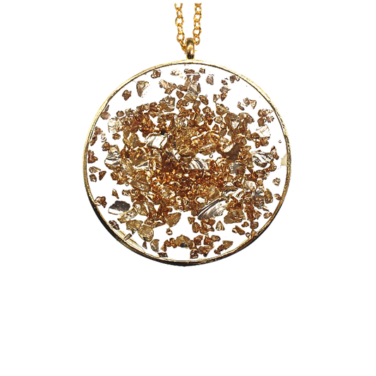 Floating Crushed Glass Pendant