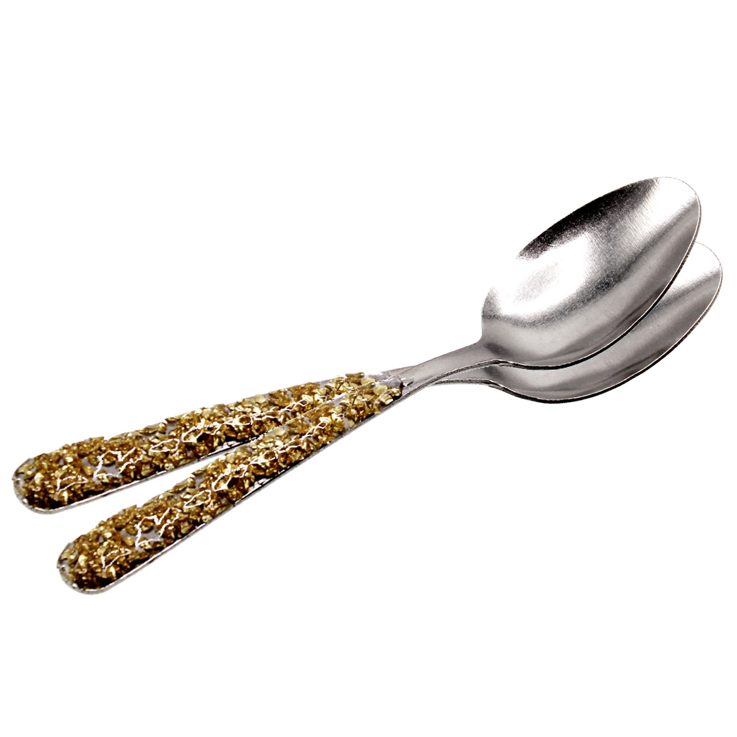Crushed Glass Dip Spoons