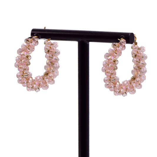 Crystal Wreath Hoops