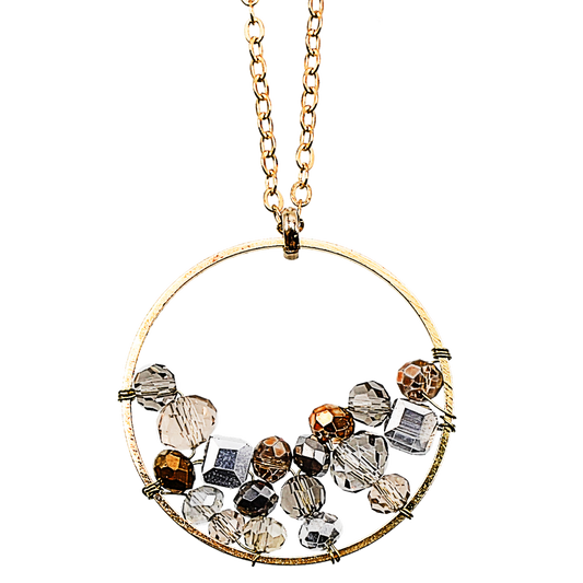 Falling Crystal Pendant
