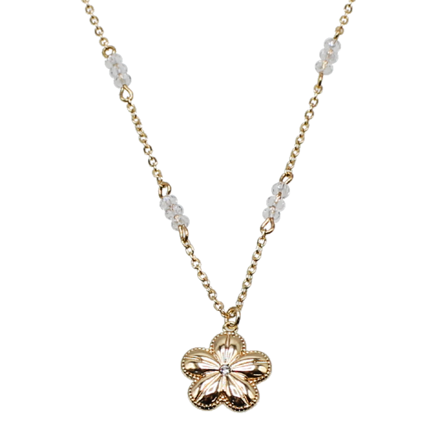 CZ Flower Necklace