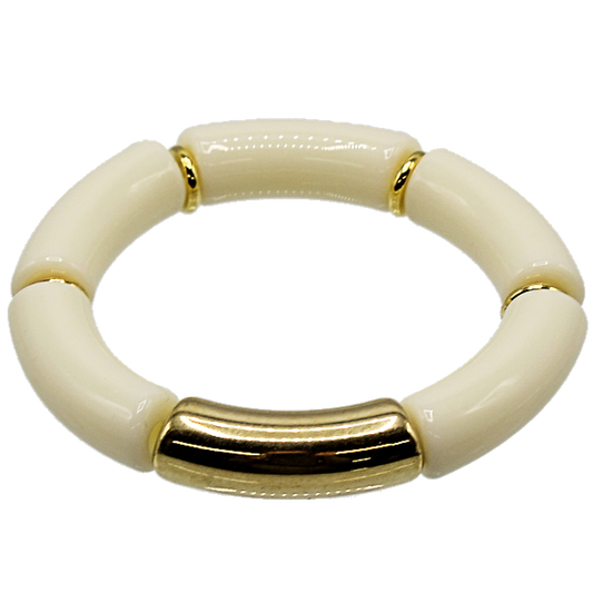 Cream and Gold Bangle