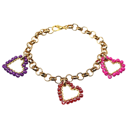 Heart Charm Bracelet