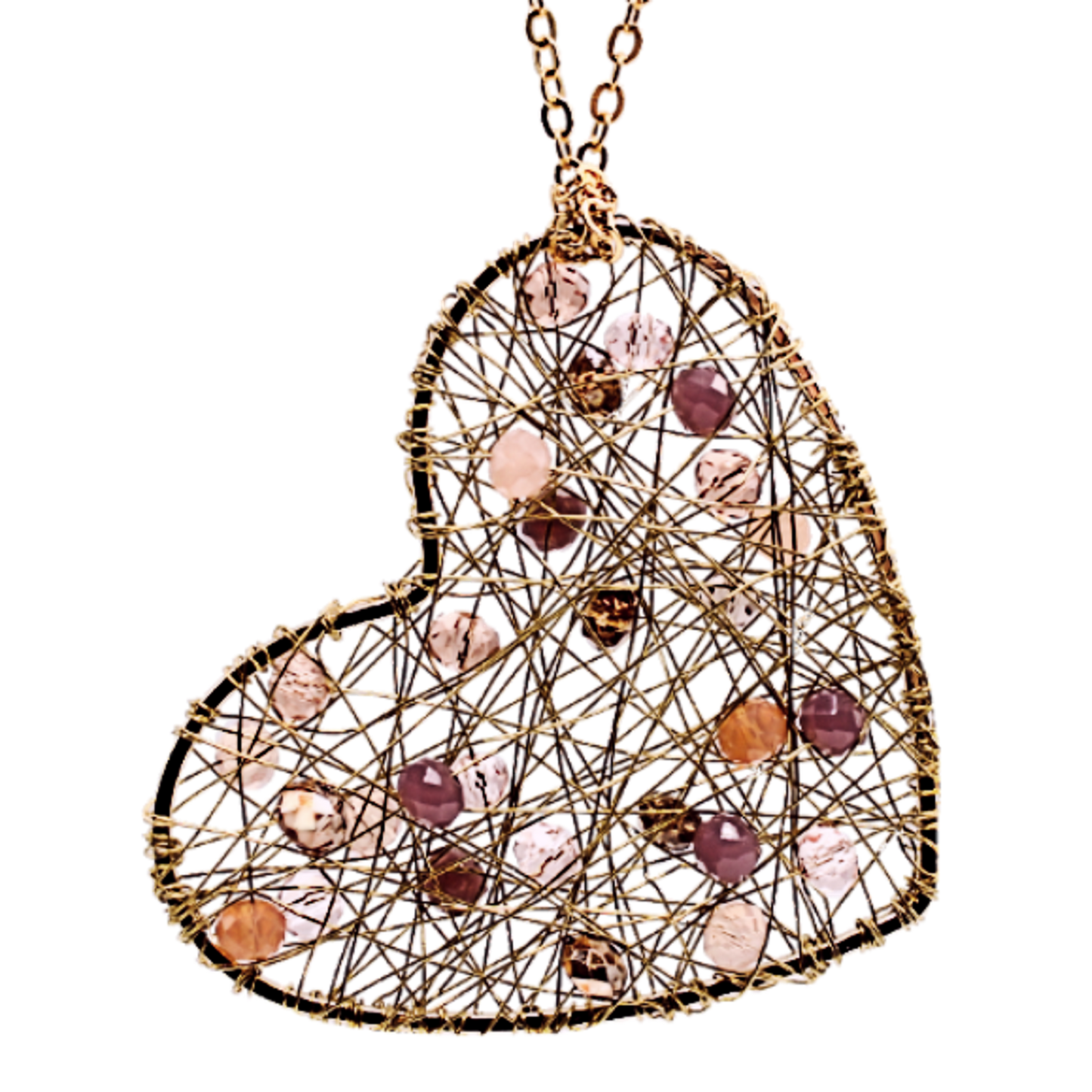 Mesh Heart Necklace