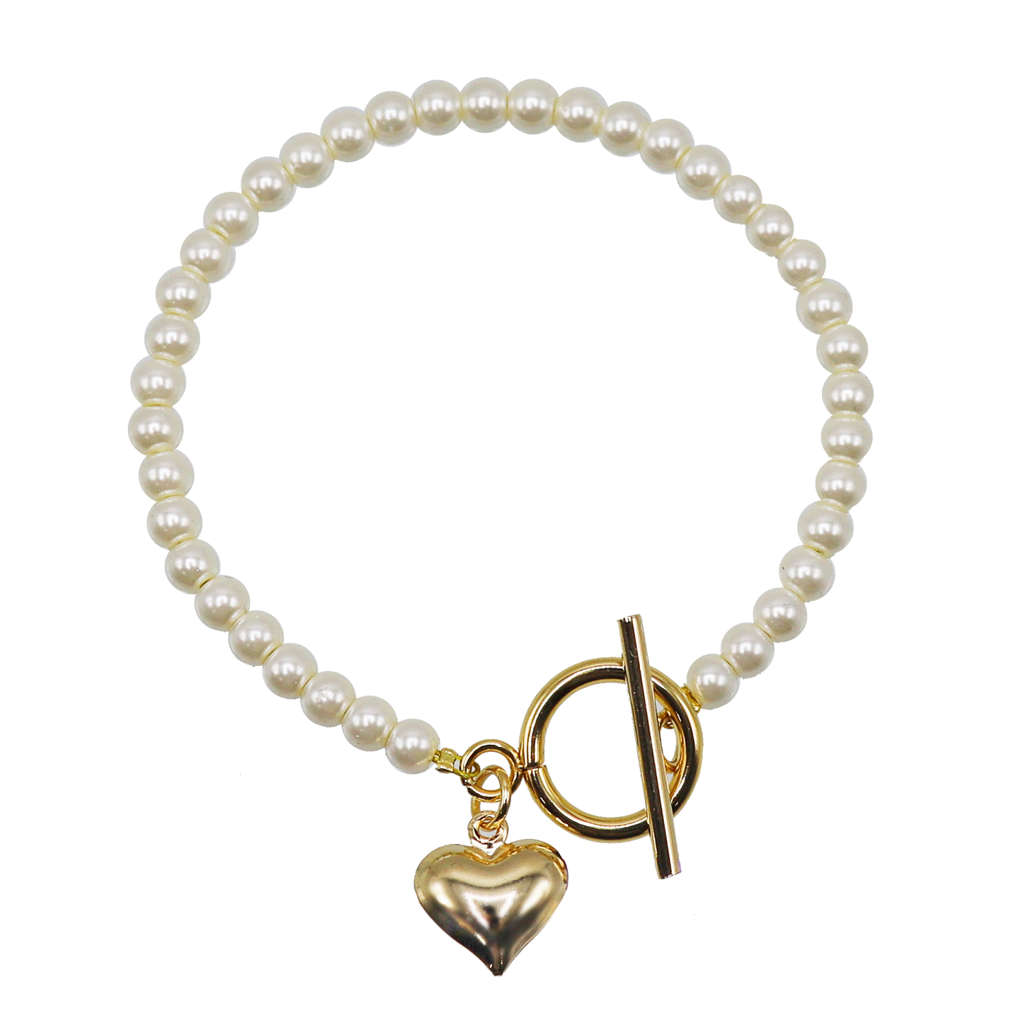 Heart Pearl Bracelet