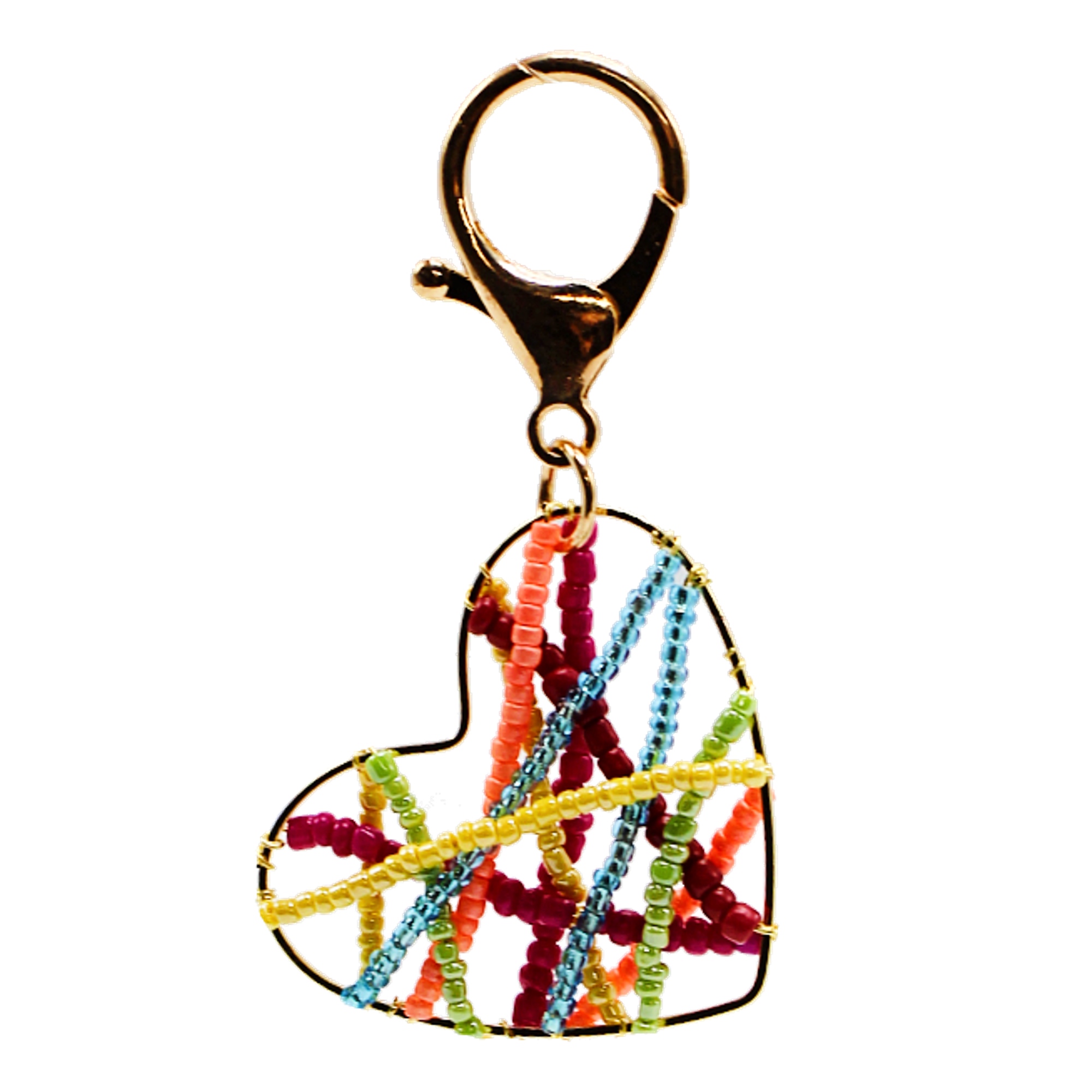 Heart Pinwheel Keychain