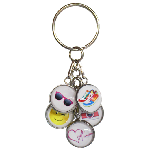 Monogram Clip Keychain