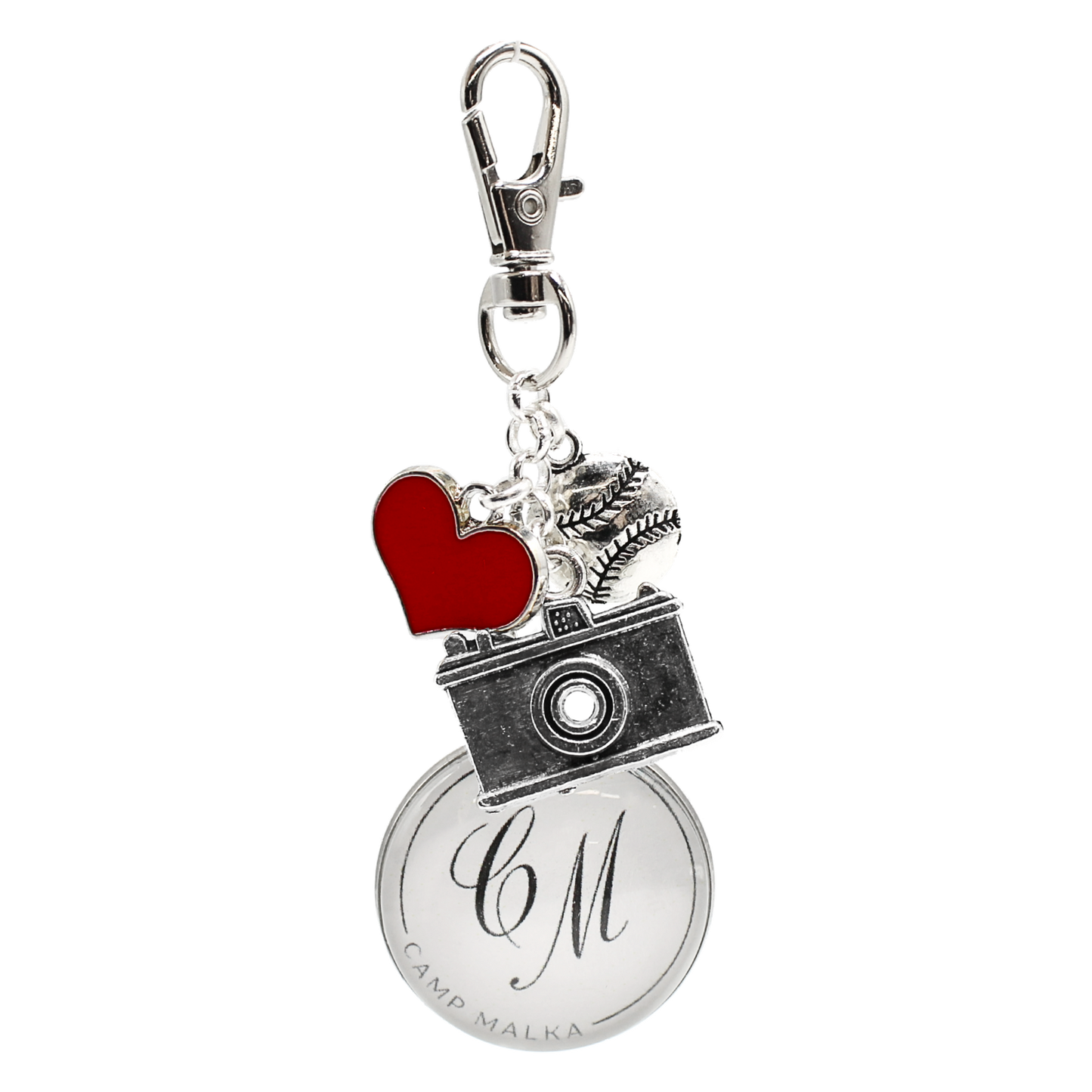 Logo Hook Charm Keychain