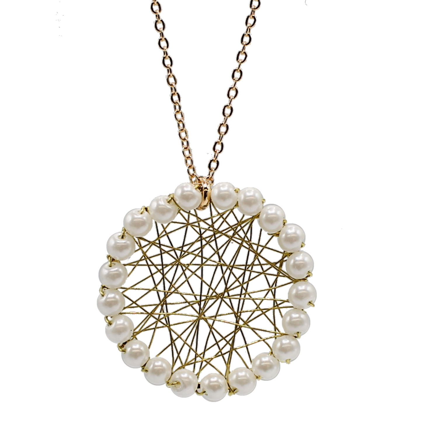 Pearl Mesh Pendant