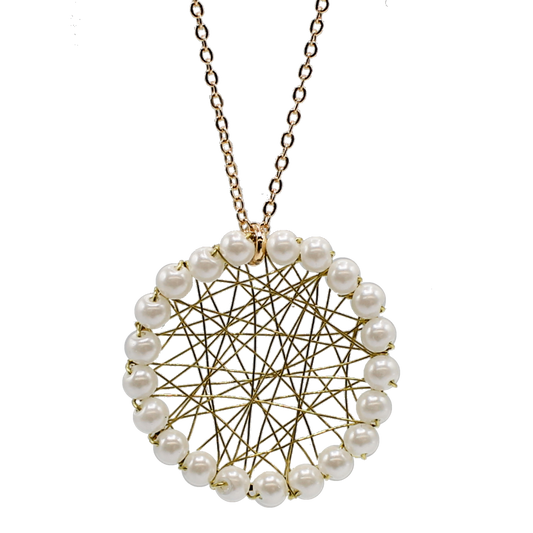 Pearl Mesh Pendant