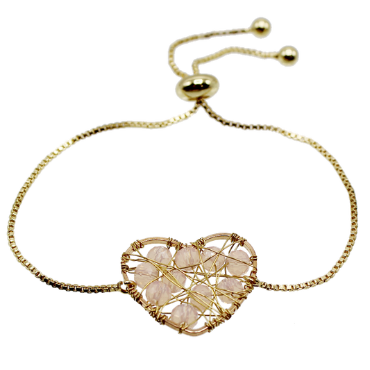 Mesh Heart Bracelet