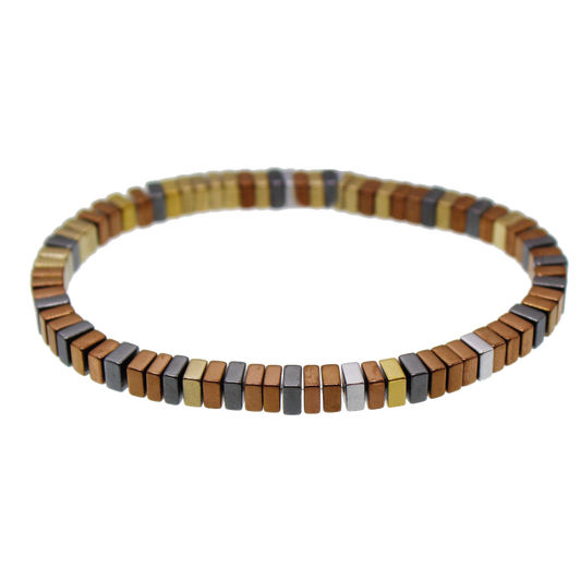 Mixed Metal Squared Bracelet