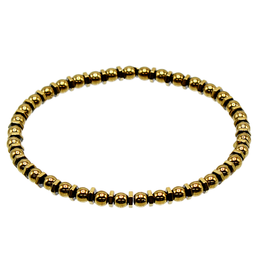 Beaded Mixed Metal Bracelet