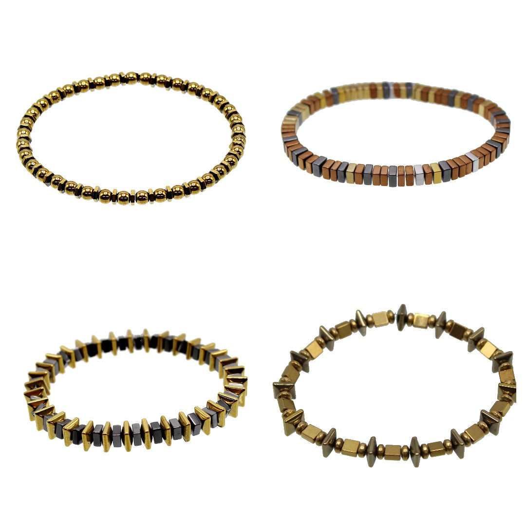 Beaded Mixed Metal Bracelet