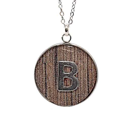 Glitter Monogram Pendant