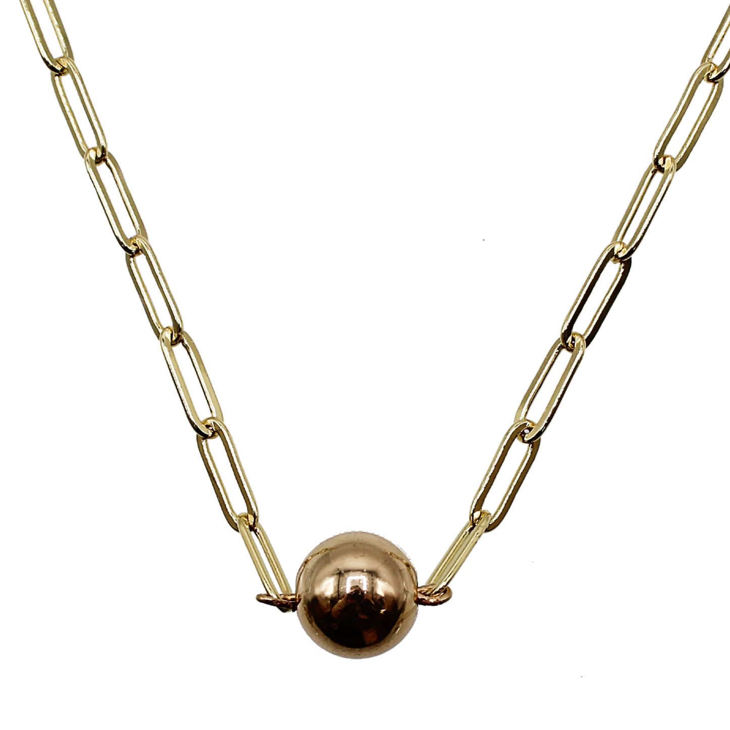 Paperclip Ball Necklace