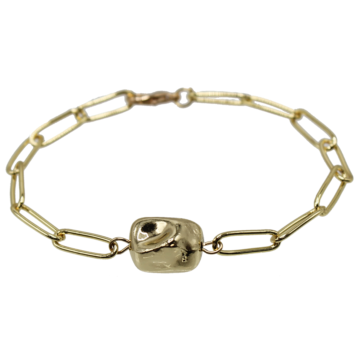 Paperclip Nugget Bracelet