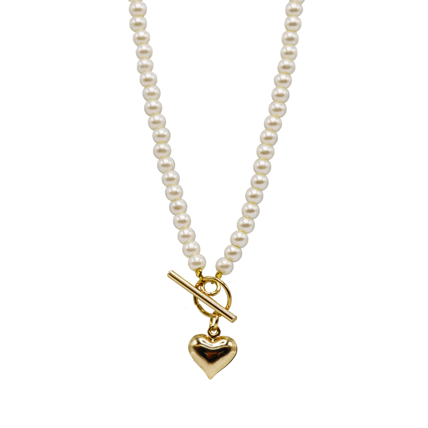 Pearl Beaded Toggle Necklace