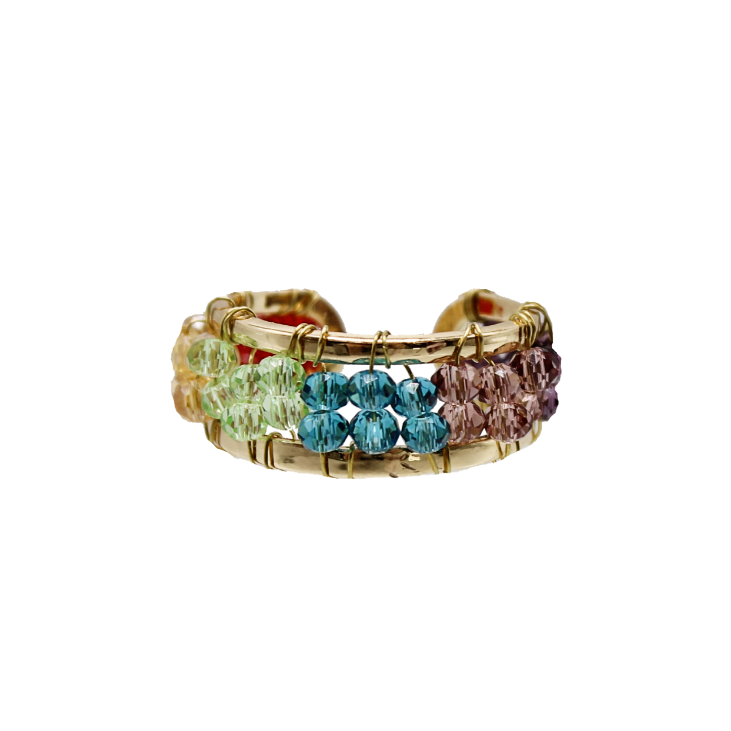 Rainbow Cuff Ring