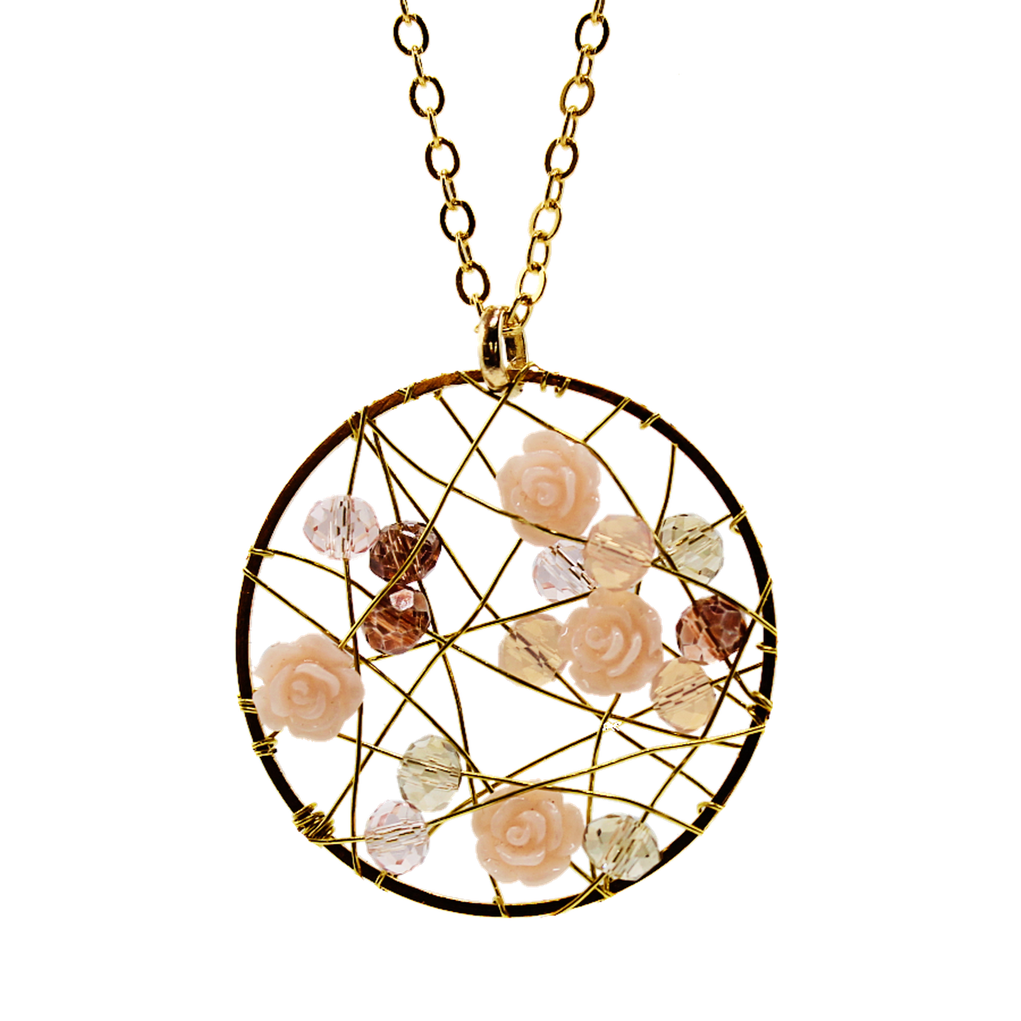 Flower Pinwheel / Pendant Necklace