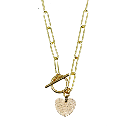 Paperclip Heart Pendant
