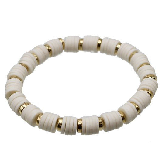 White Striped Bangle