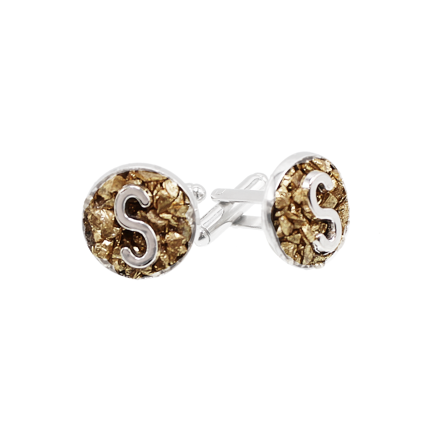 Crushed Glass Cufflinks