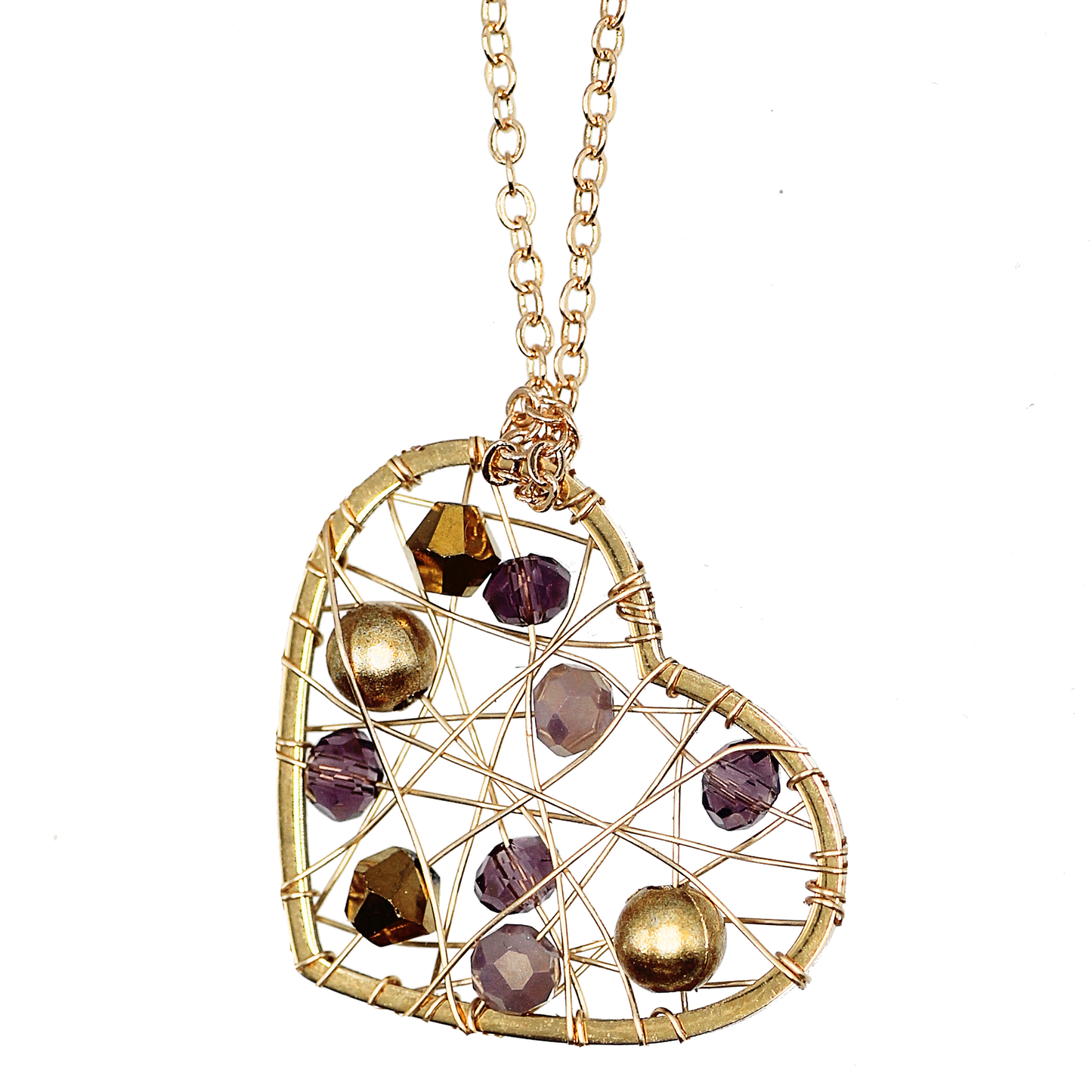 Gold Heart Pinwheel