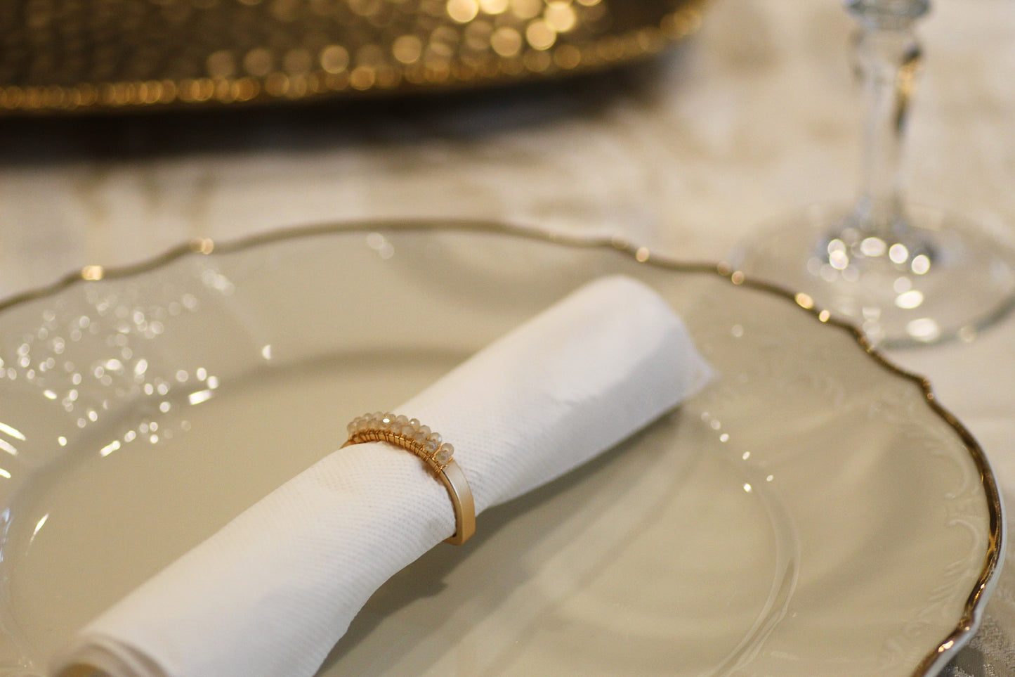 Mini Bead Napkin Ring