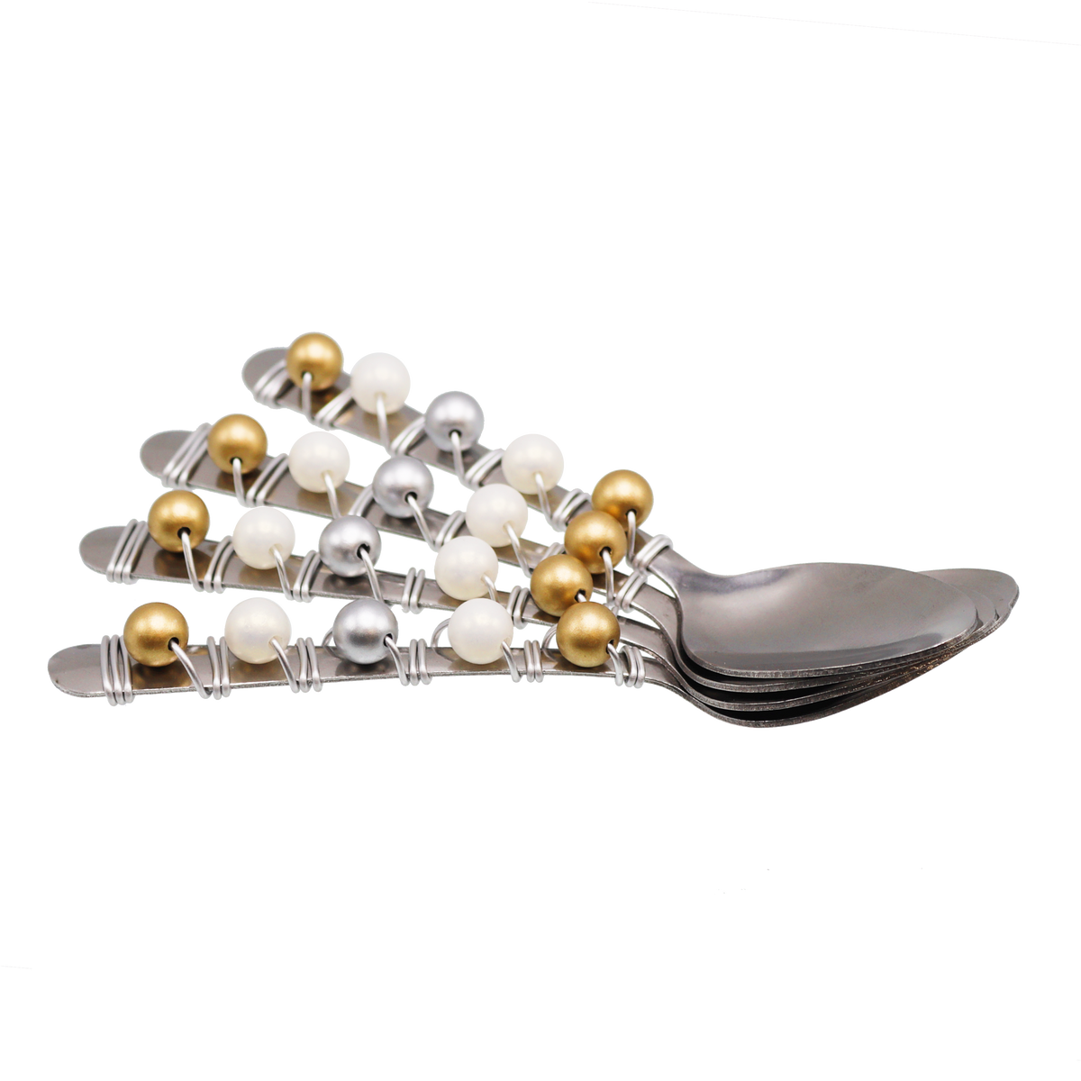 Gold and Silver Pearl Dip Spoons – The Beadery