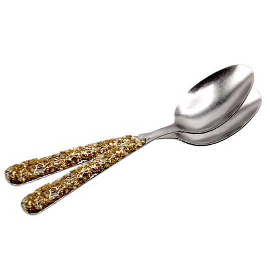 Crushed Glass Dip Spoons