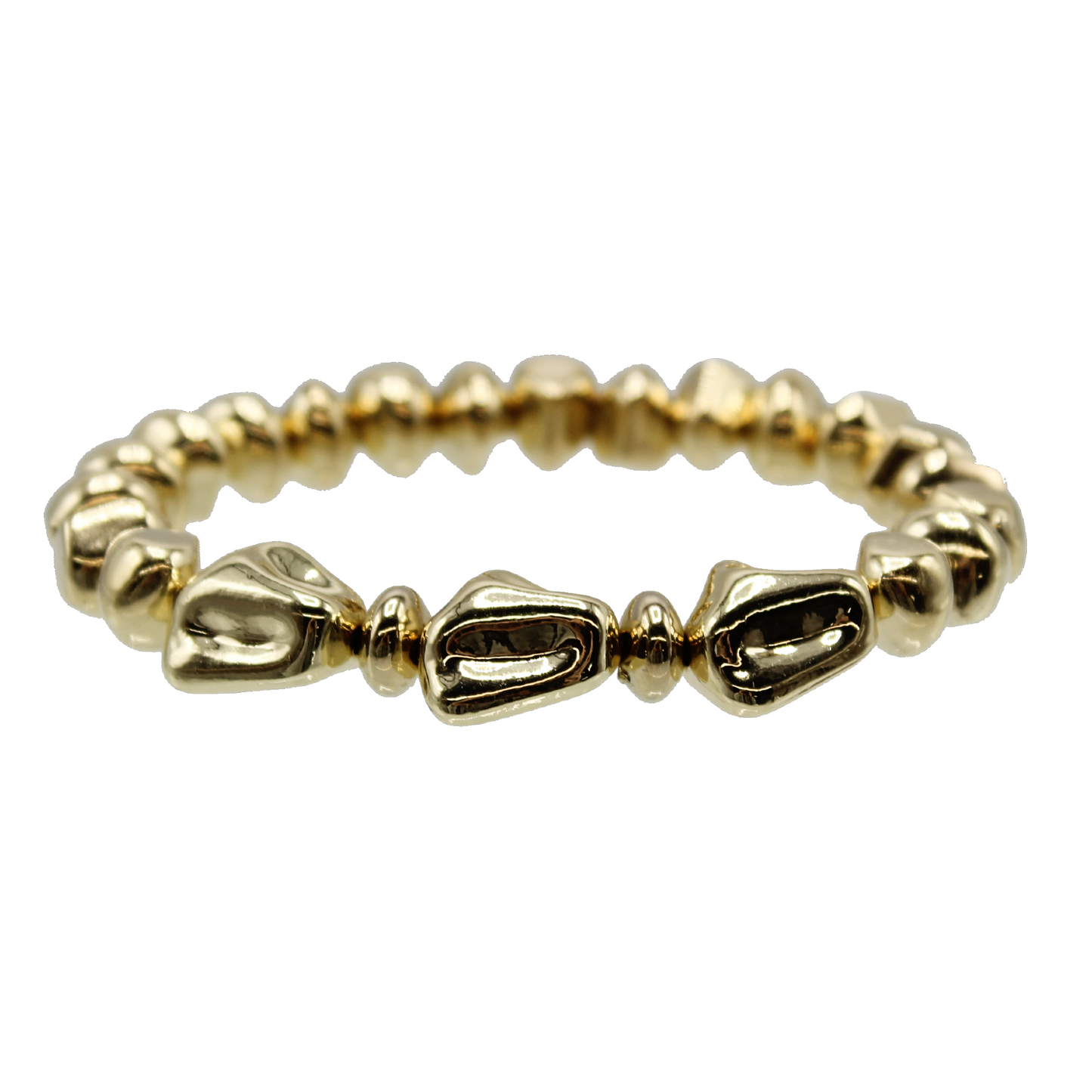 Mixed Metal Nugget Bracelet