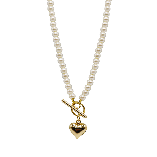 Pearl Beaded Toggle Necklace
