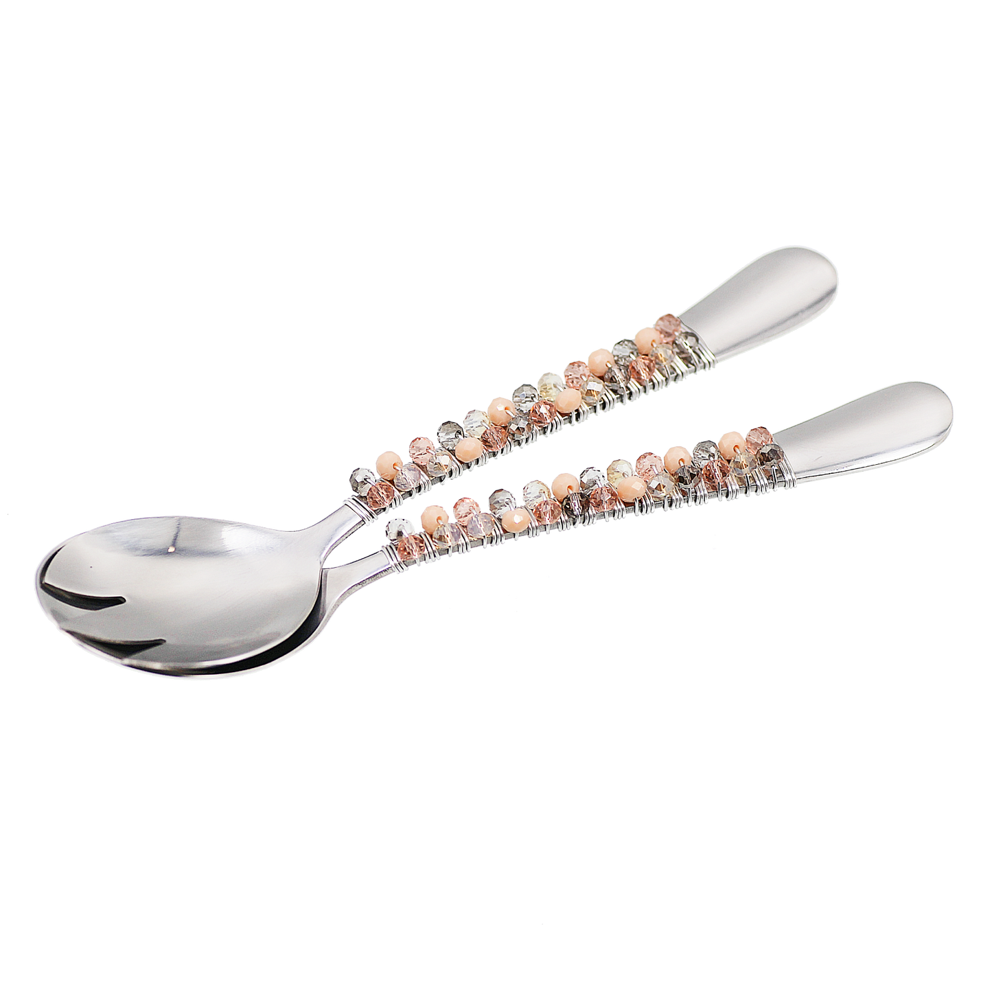 Crystal Salad Spoons